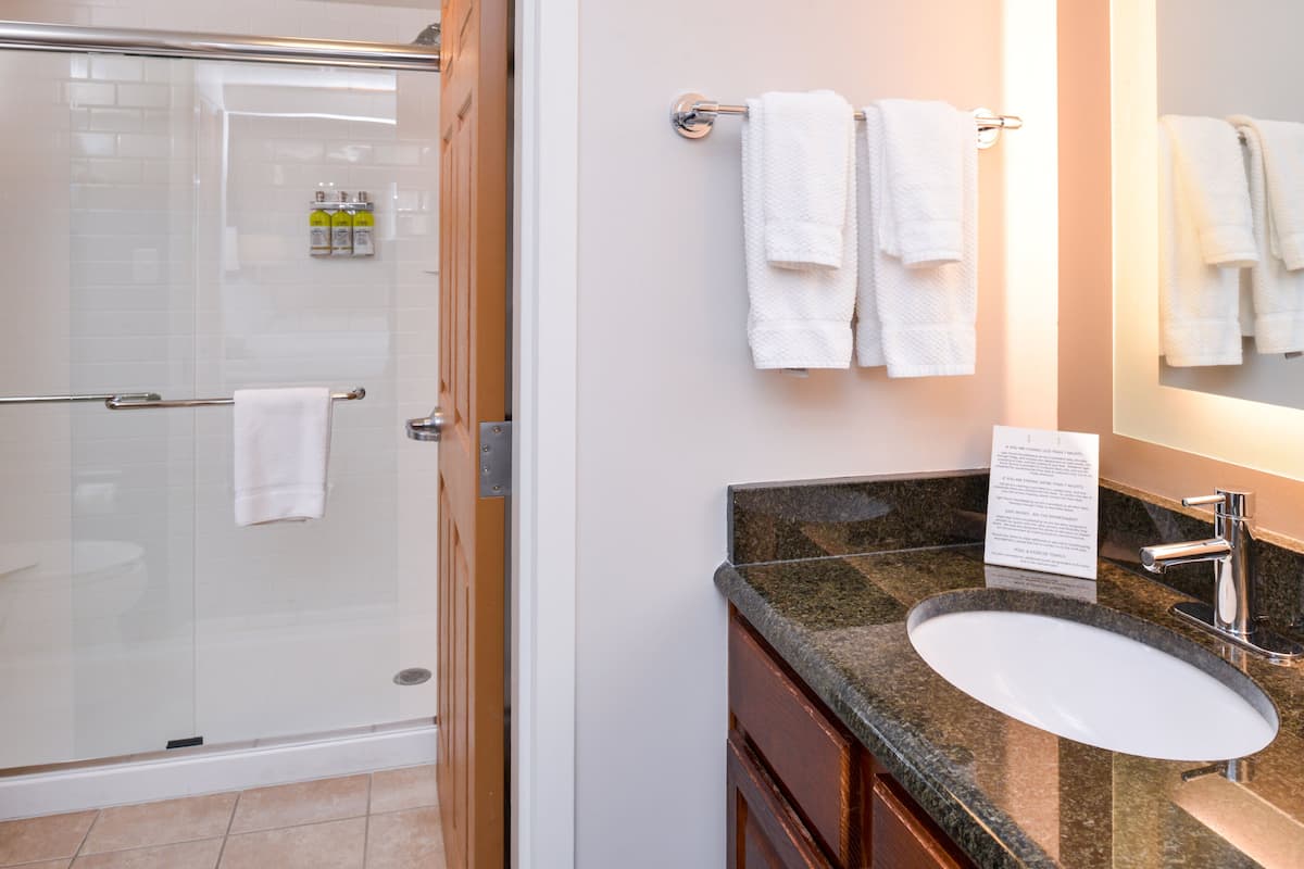 hair dryer, towels