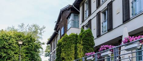 Majoituspaikan julkisivu