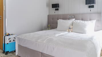 In-room safe, desk, laptop workspace, iron/ironing board