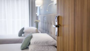 In-room safe, desk, laptop workspace, iron/ironing board