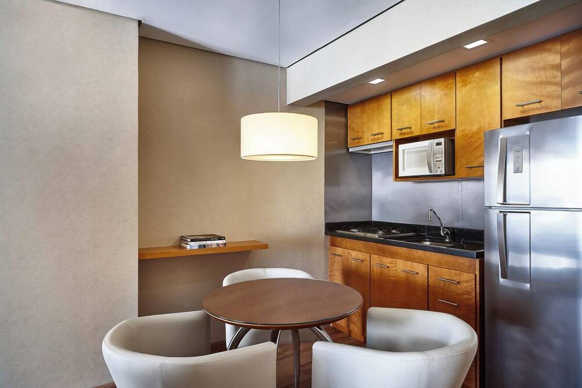 superior double room | private kitchen | full-sized fridge, microwave, stovetop