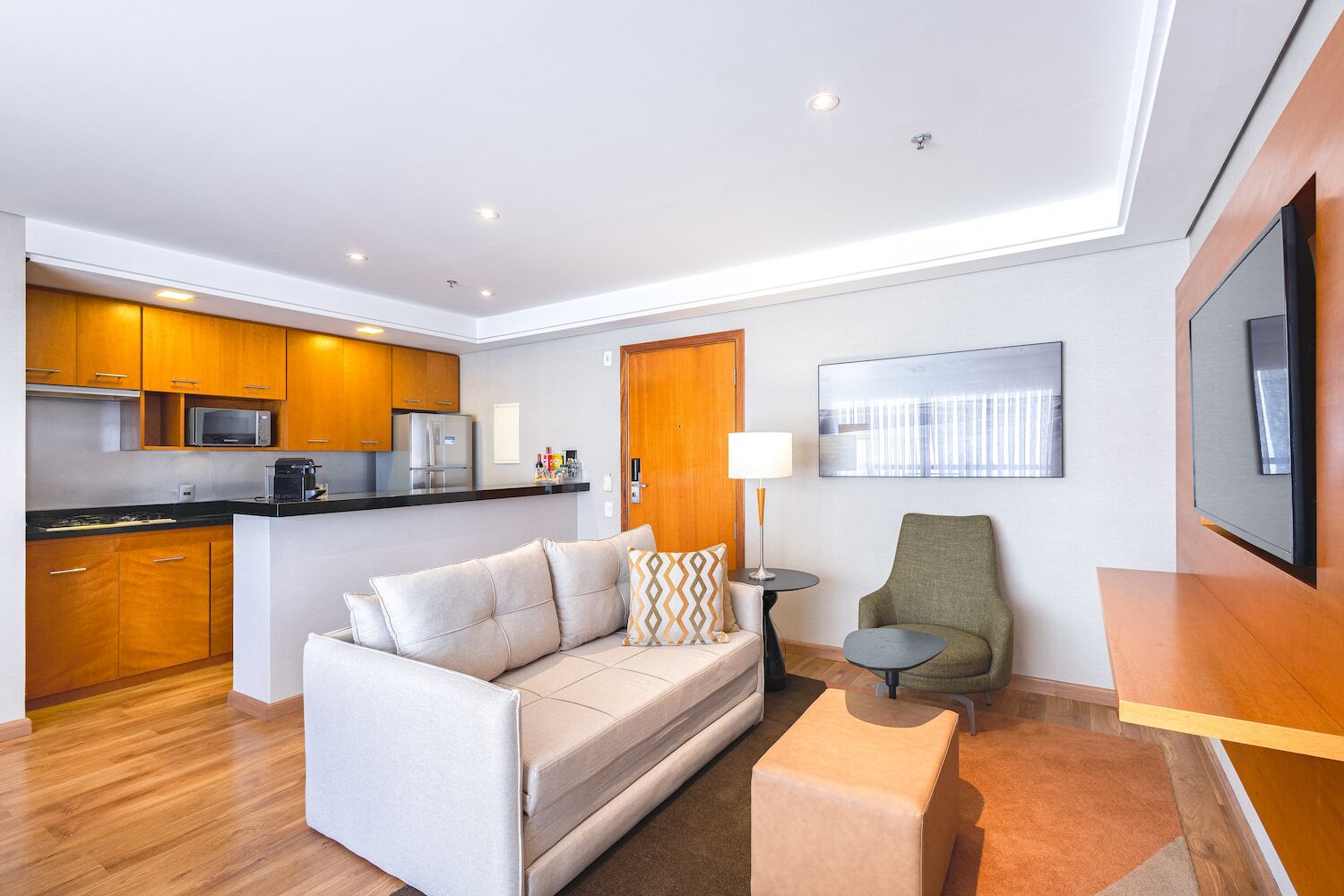 suite | private kitchen | full-sized fridge, microwave, stovetop