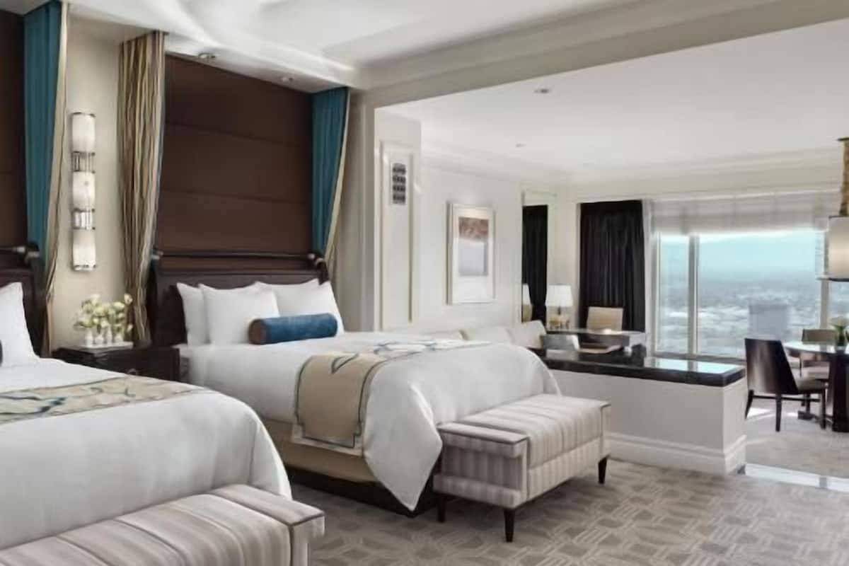 Ropa de cama de alta calidad y minibar