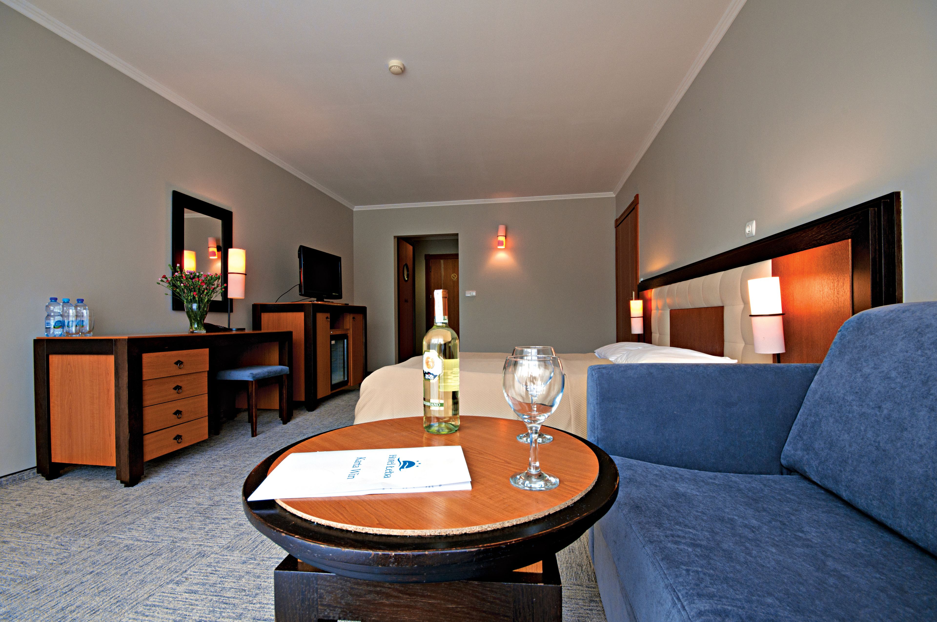 luxury double room | living area | tv