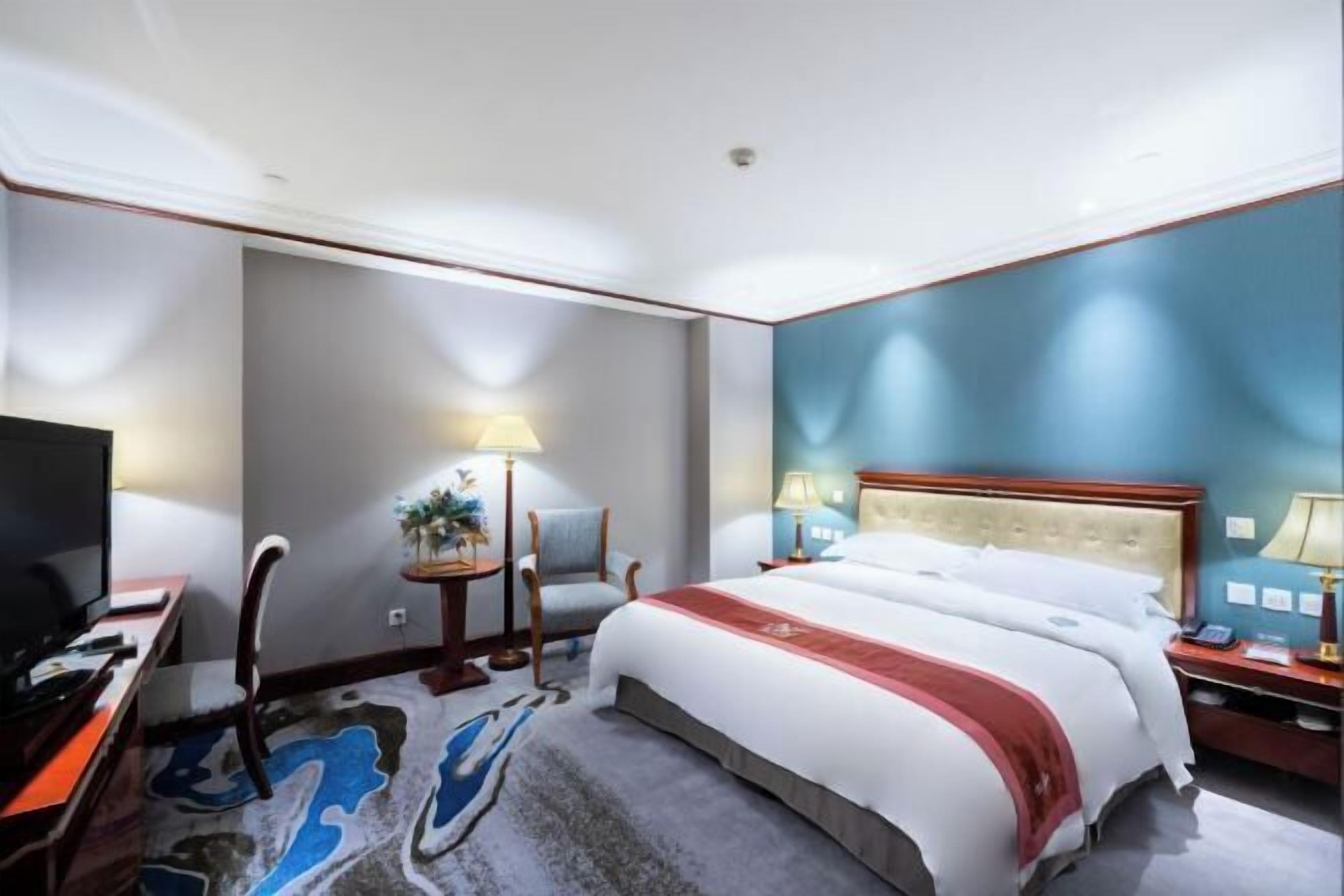 Tirai kedap cahaya dan tempat tidur bayi