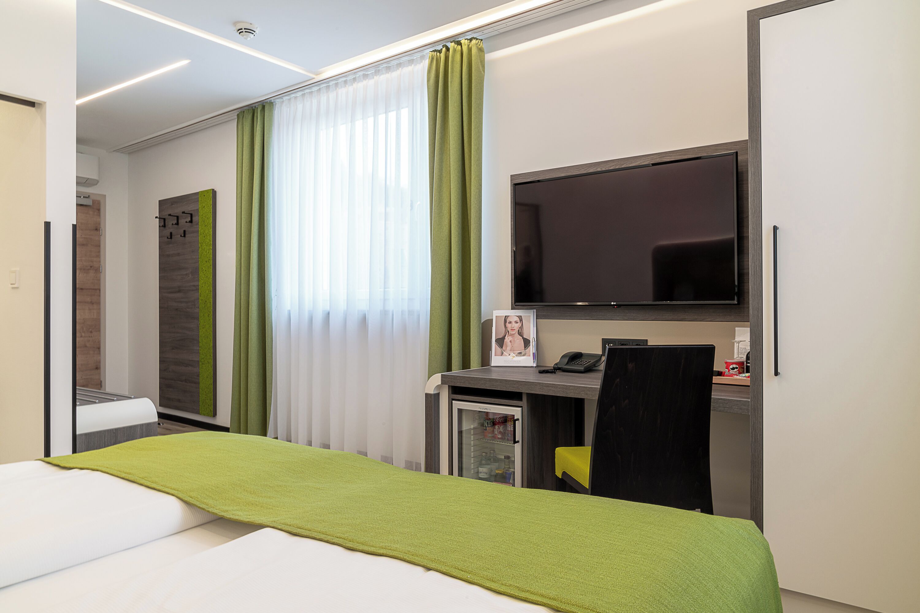 pillow-top beds, in-room safe, desk, soundproofing