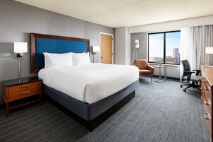 Premium bedding, down comforters, pillowtop beds, in-room safe