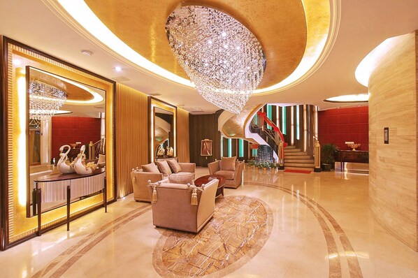 Sitteområde i lobbyen