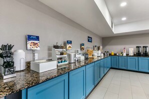 Free daily on-the-go breakfast