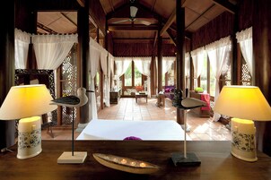 One Bedroom Pool Villa | Pillowtop beds, minibar, in-room safe, desk