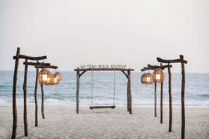Beach nearby, sun-loungers, beach umbrellas, beach towels - Ho Tram Beach Boutique Resort & Spa (Ho Chi Minh City)