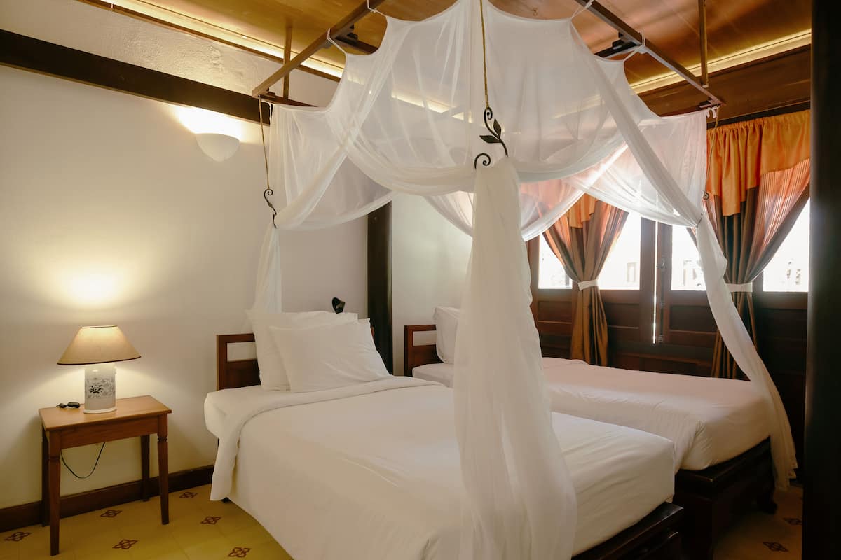 Premier Garden Family Room | Pillowtop beds, minibar, in-room safe, desk