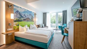 Junior-Suite, Balkon | Hochwertige Bettwaren, Zimmersafe, Schreibtisch