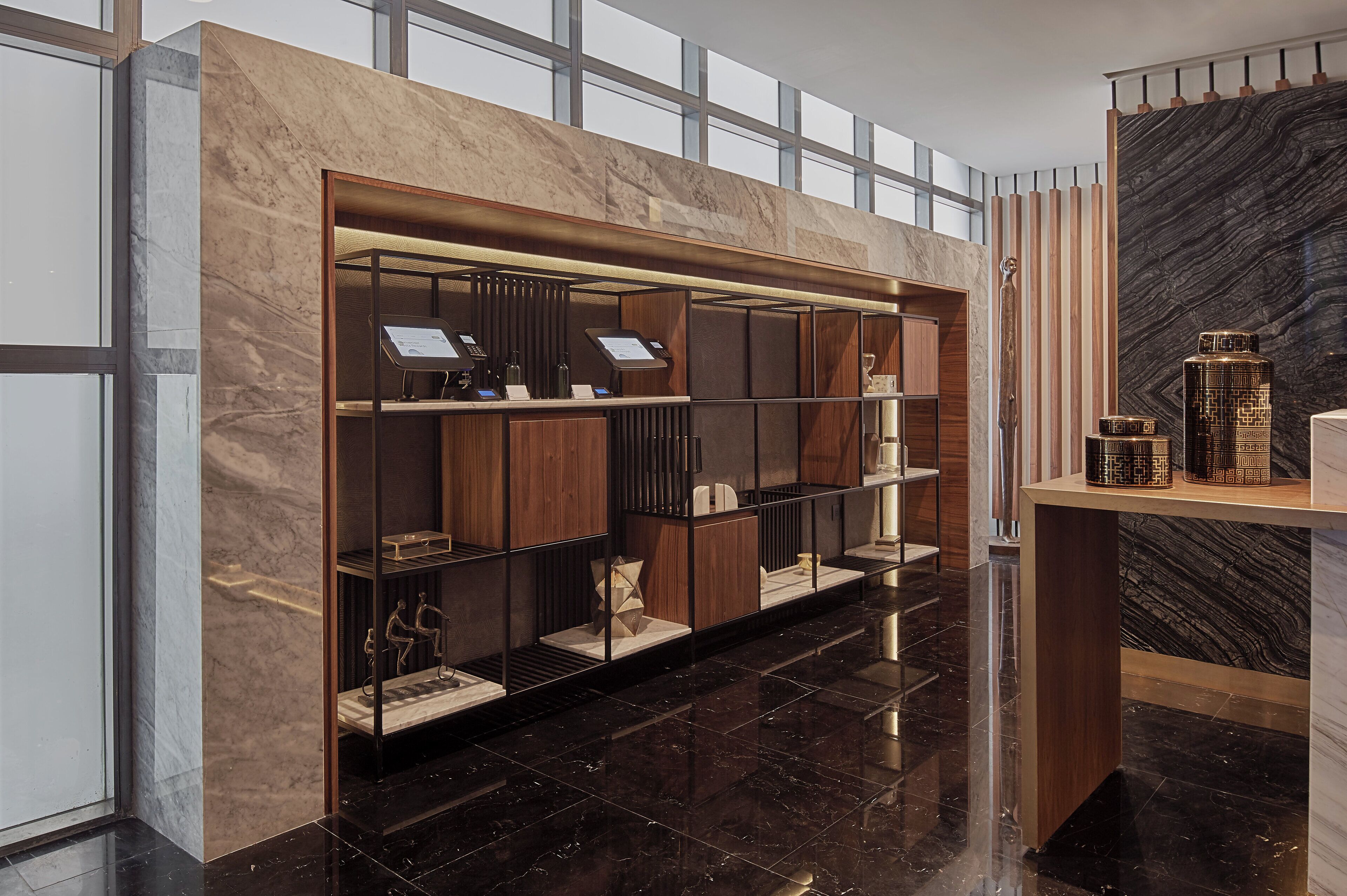 check-in/check-out kiosk