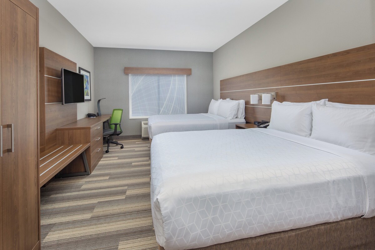 Suite, 2 Queen Beds | In-room safe, desk, blackout drapes, iron/ironing board