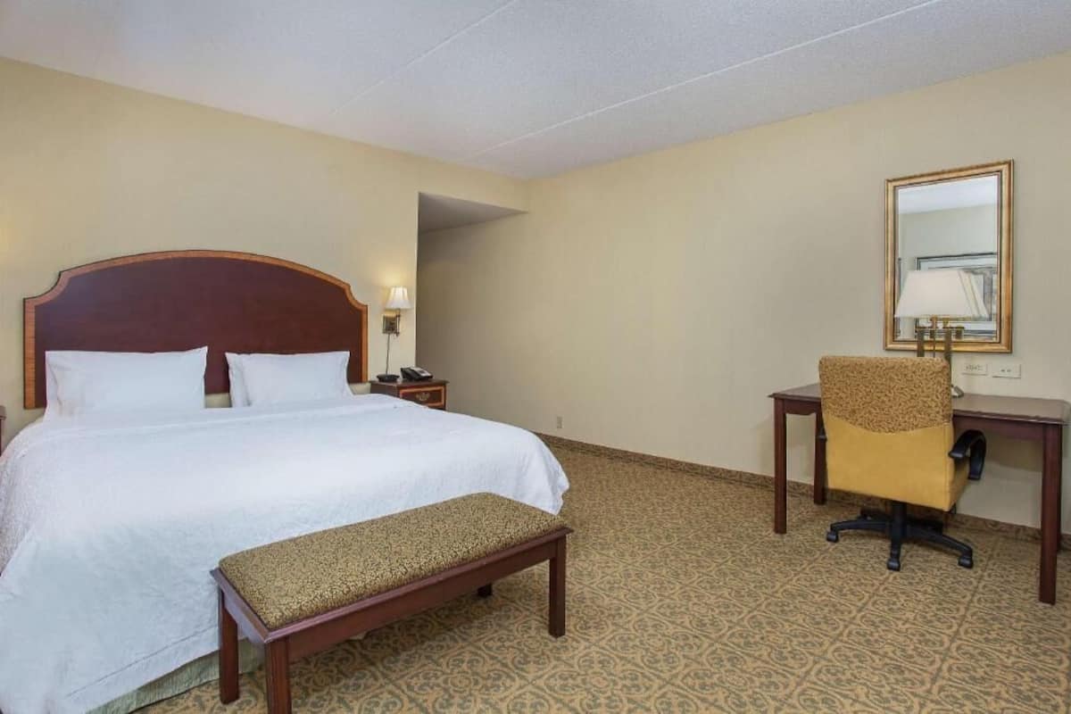 Desk, blackout curtains, iron/ironing board, free WiFi