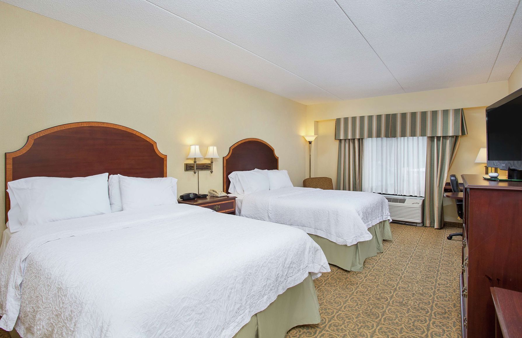 Desk, blackout curtains, iron/ironing board, free WiFi