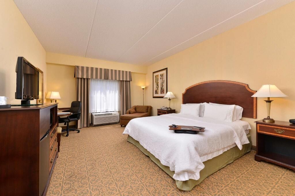 Desk, blackout curtains, iron/ironing board, free WiFi