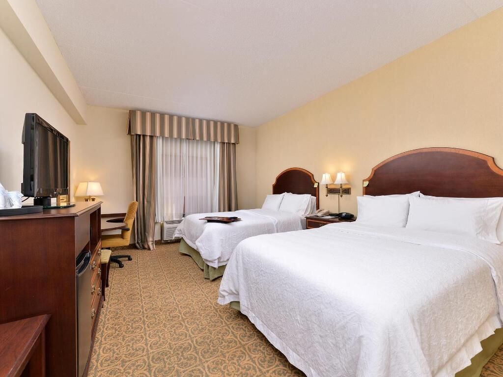 Desk, blackout curtains, iron/ironing board, free WiFi