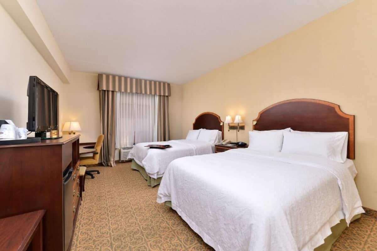 Desk, blackout curtains, iron/ironing board, free WiFi