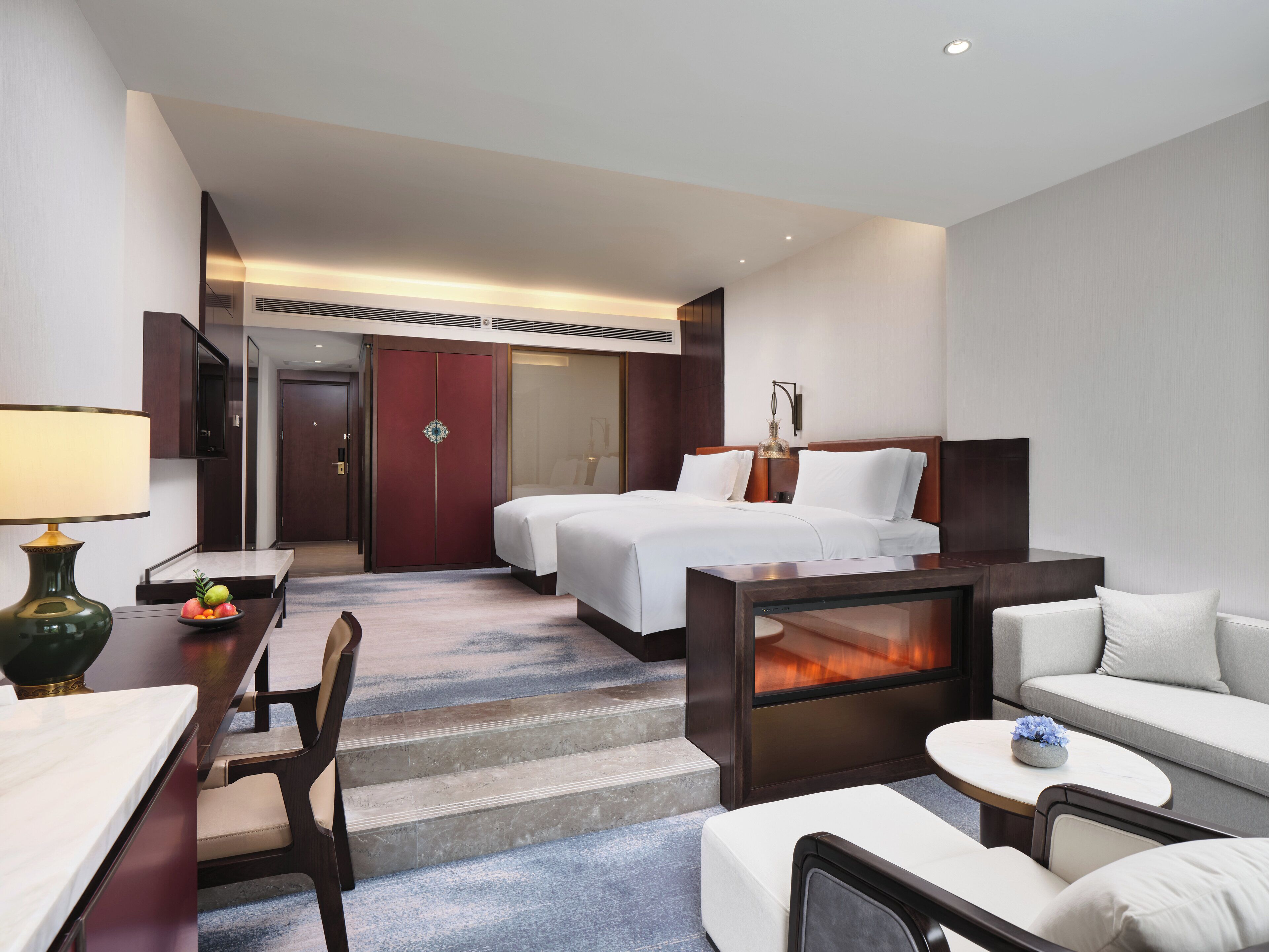 Literie de qualité, couette en duvet, minibar, coffre-fort