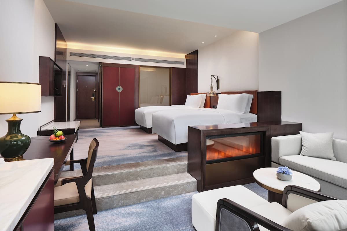 Literie de qualité, couette en duvet, minibar, coffre-fort