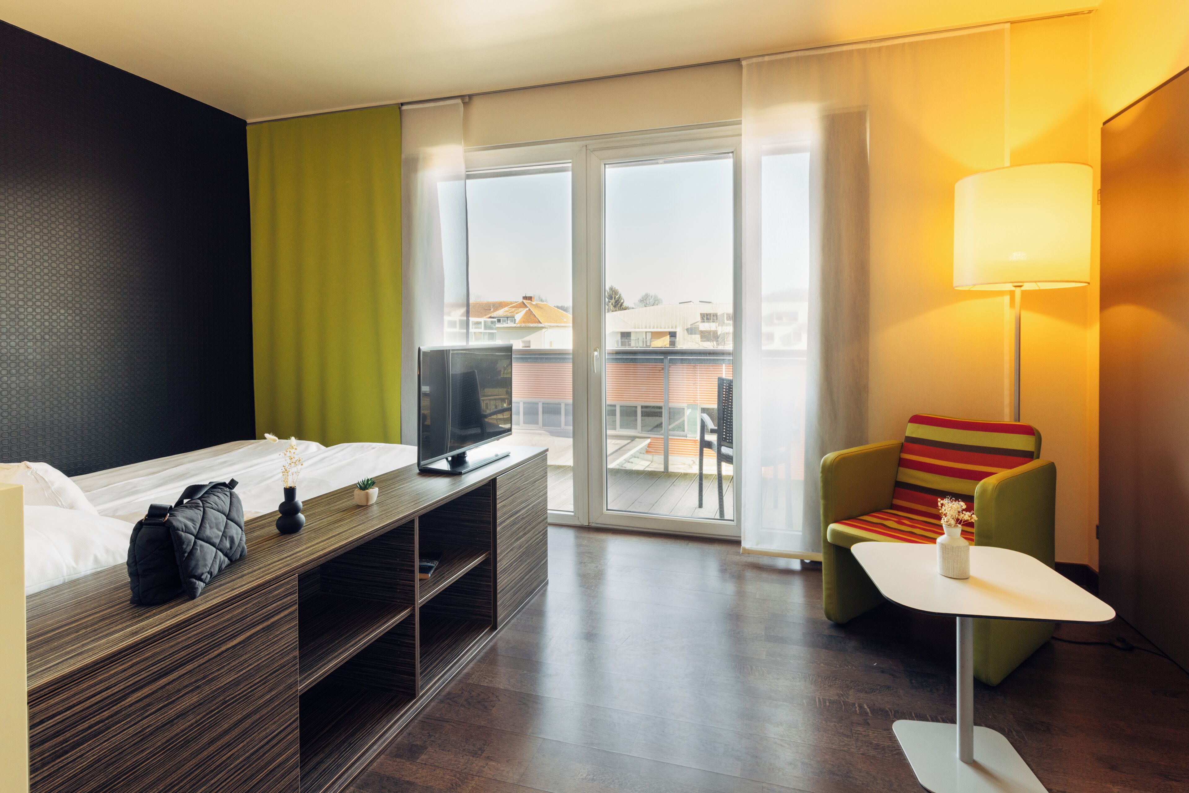 studio, balcony | view from room