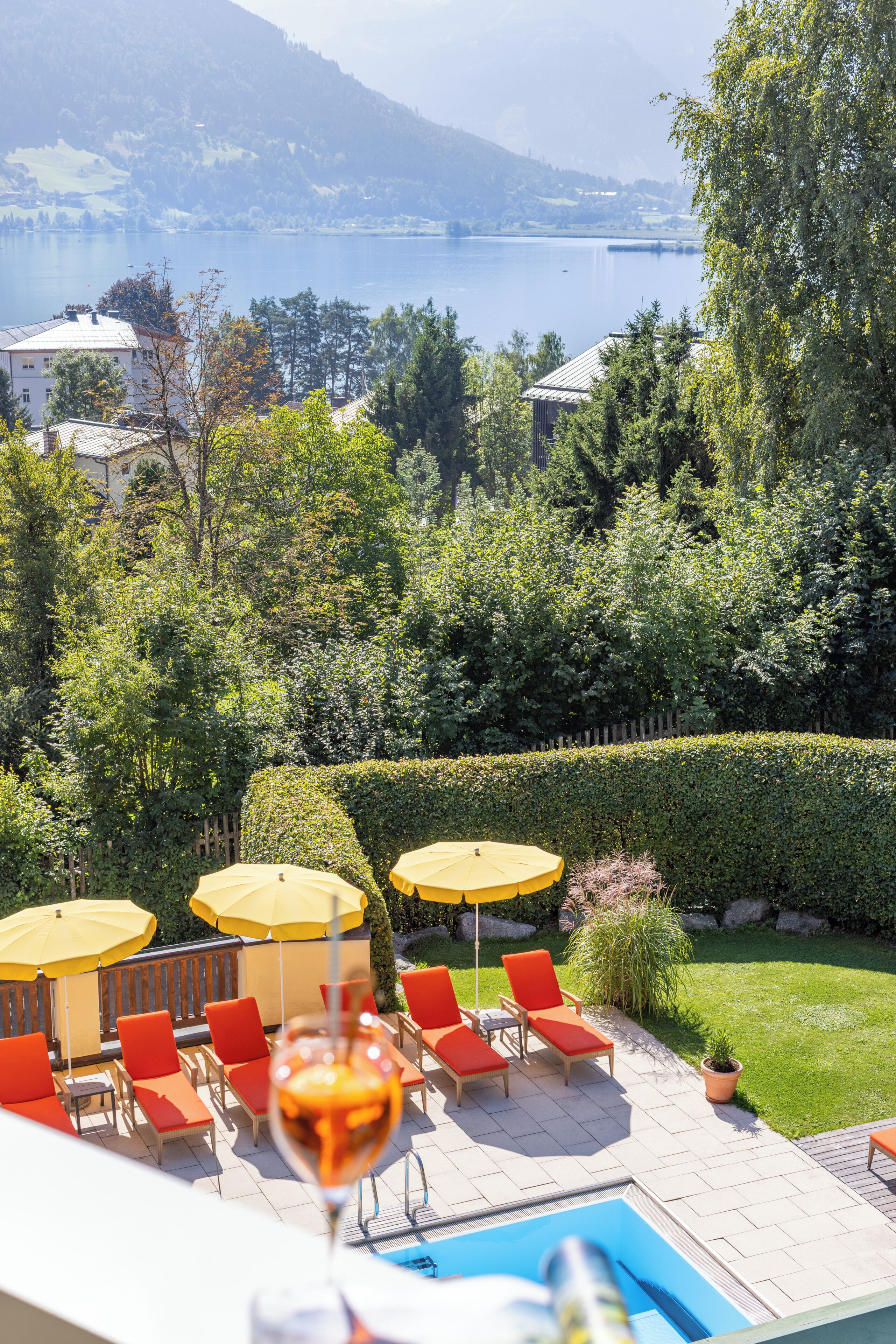 Blick vom Balkon