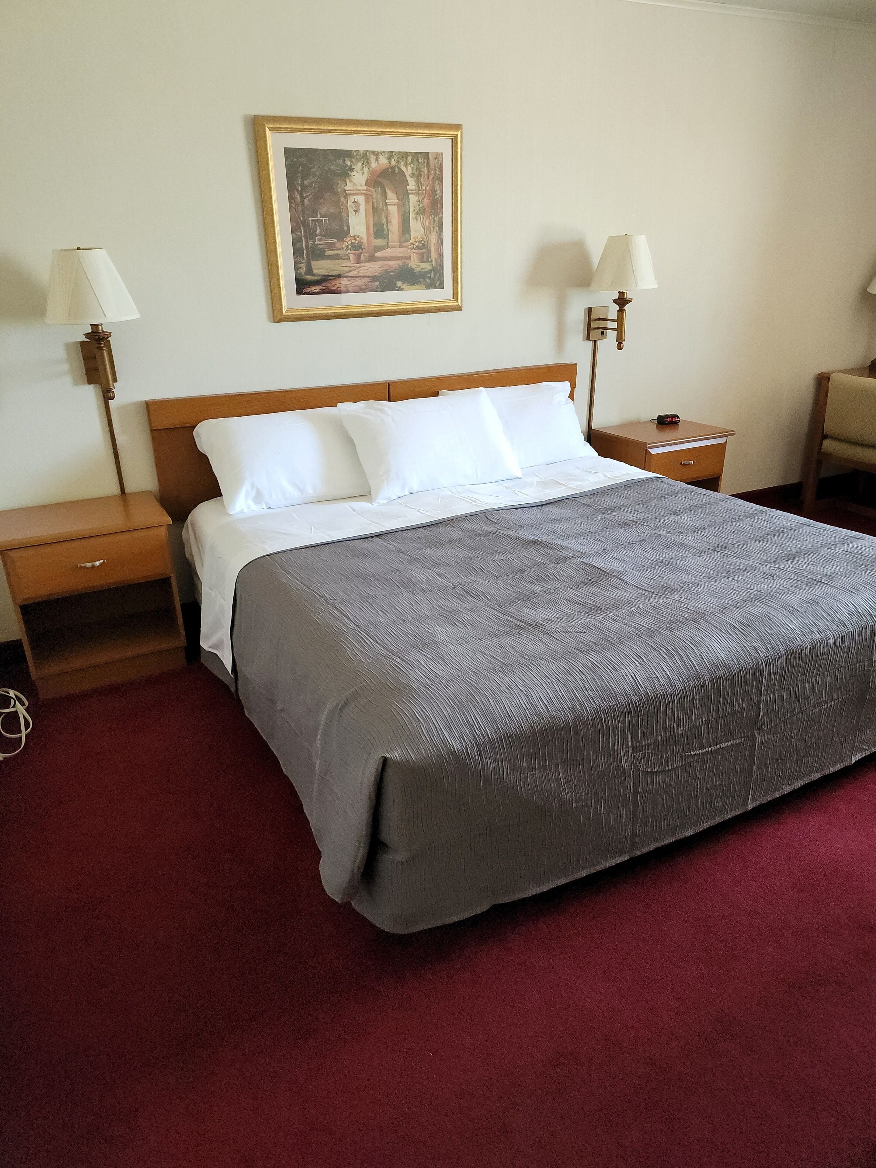 ルーム キングベッド 1 台 禁煙 | デスク、ノートパソコン用作業スペース、遮光カーテン、WiFi (無料)