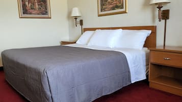 Room, 1 King Bed, Non Smoking | Desk, laptop workspace, blackout drapes, free WiFi