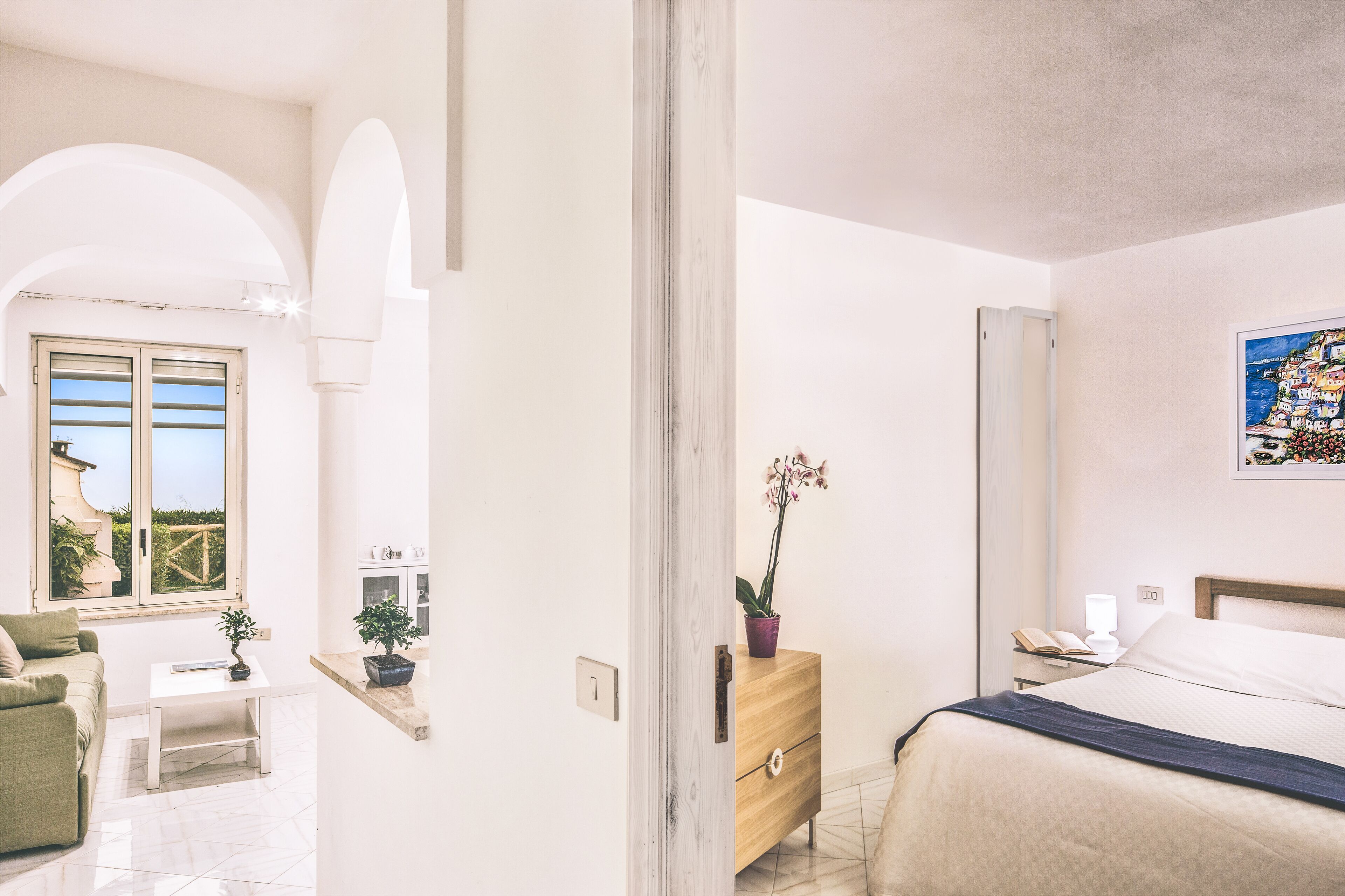 classic apartment, 1 bedroom, terrace, sea view | 1 bedroom, premium bedding, down duvets, in-room safe