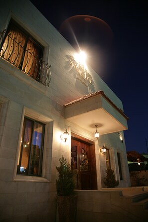 Front of property – evening/night