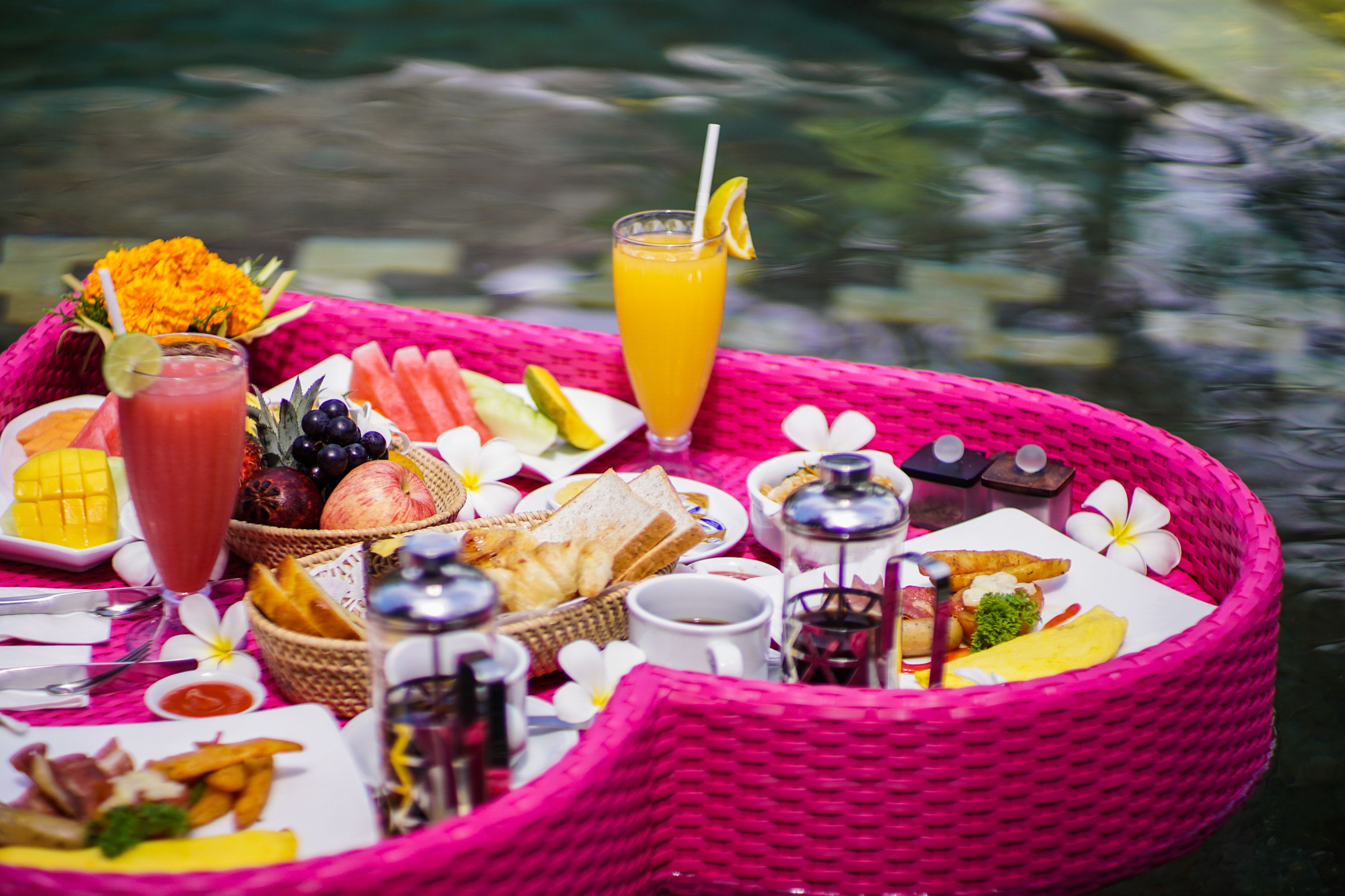 daily buffet breakfast (idr 250000 per person)