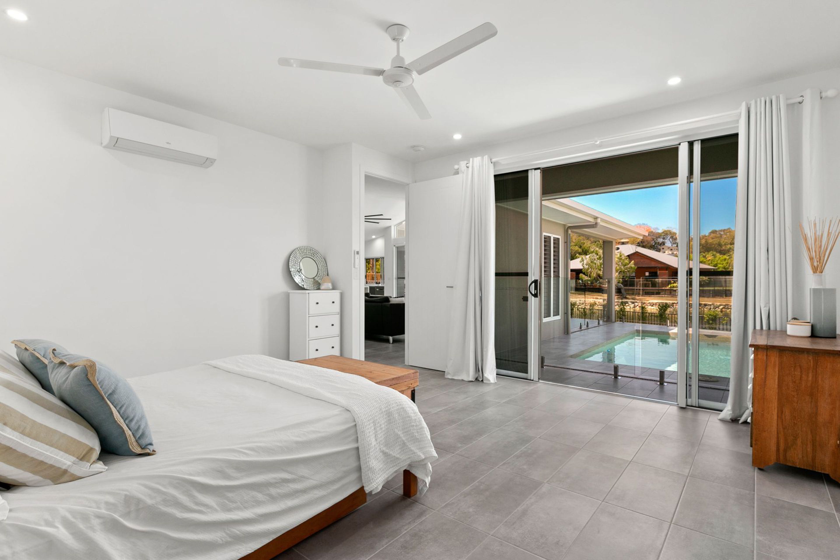 luxury villa | premium bedding, iron/ironing board, bed sheets