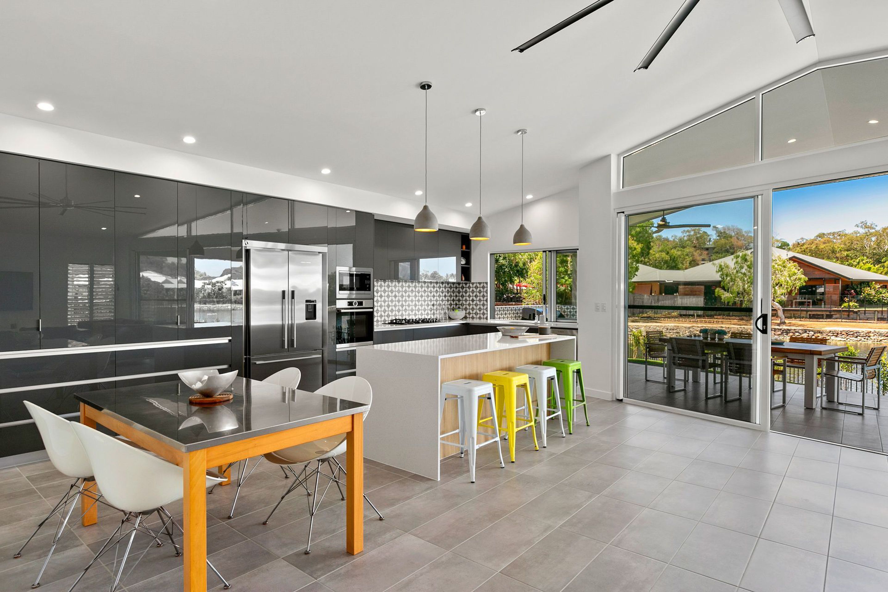 luxury villa | private kitchen | fridge, microwave, stovetop, cookware/dishes/utensils