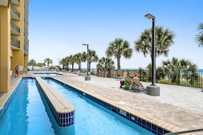 2 outdoor pools, open 8:00 AM to 11:00 PM, sun loungers