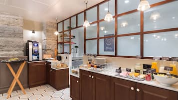 Daily buffet breakfast (EUR 14 per person)