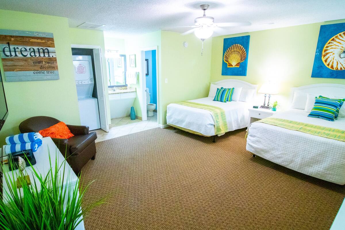 individually decorated, individually furnished, blackout curtains