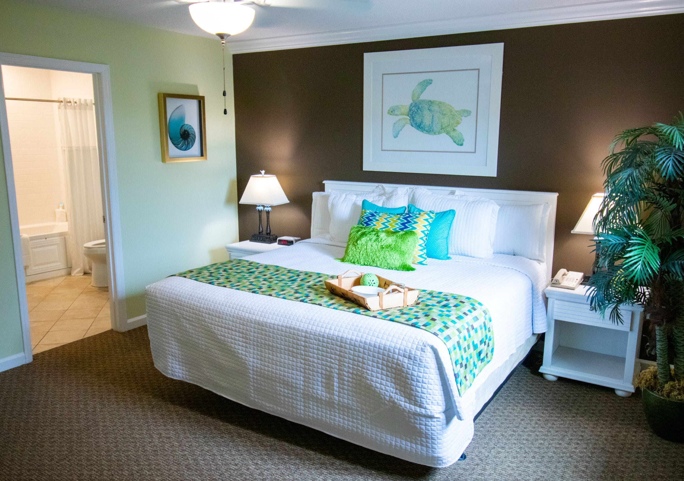 individually decorated, individually furnished, blackout curtains