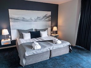 Deluxe-rum - icke-rökare | Allergitestade sängkläder, duntäcken och minibar