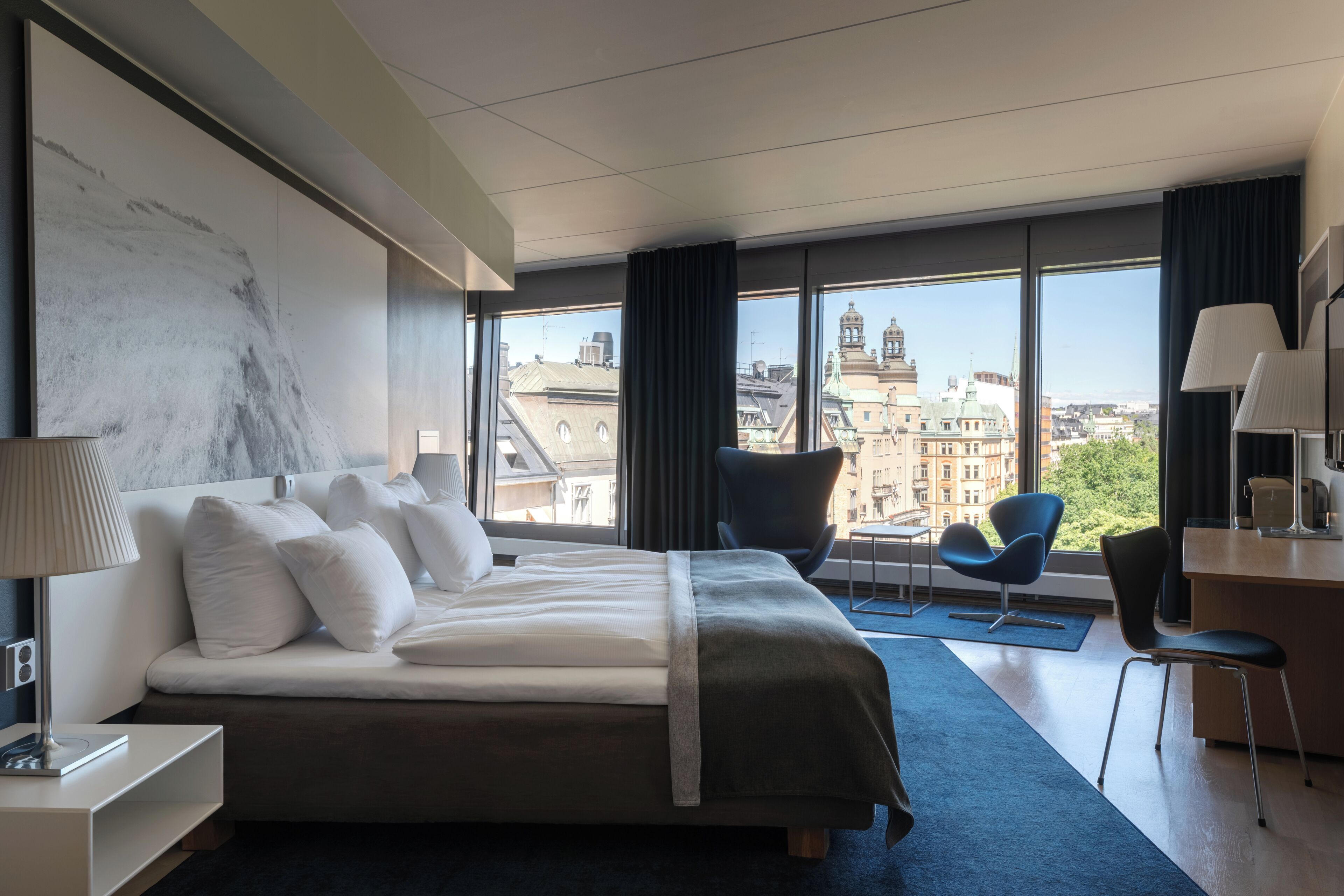 Chambre Deluxe, non-fumeurs | Literie hypoallergénique, couette en duvet d'oie, minibar
