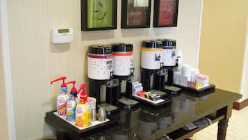 Free daily buffet breakfast