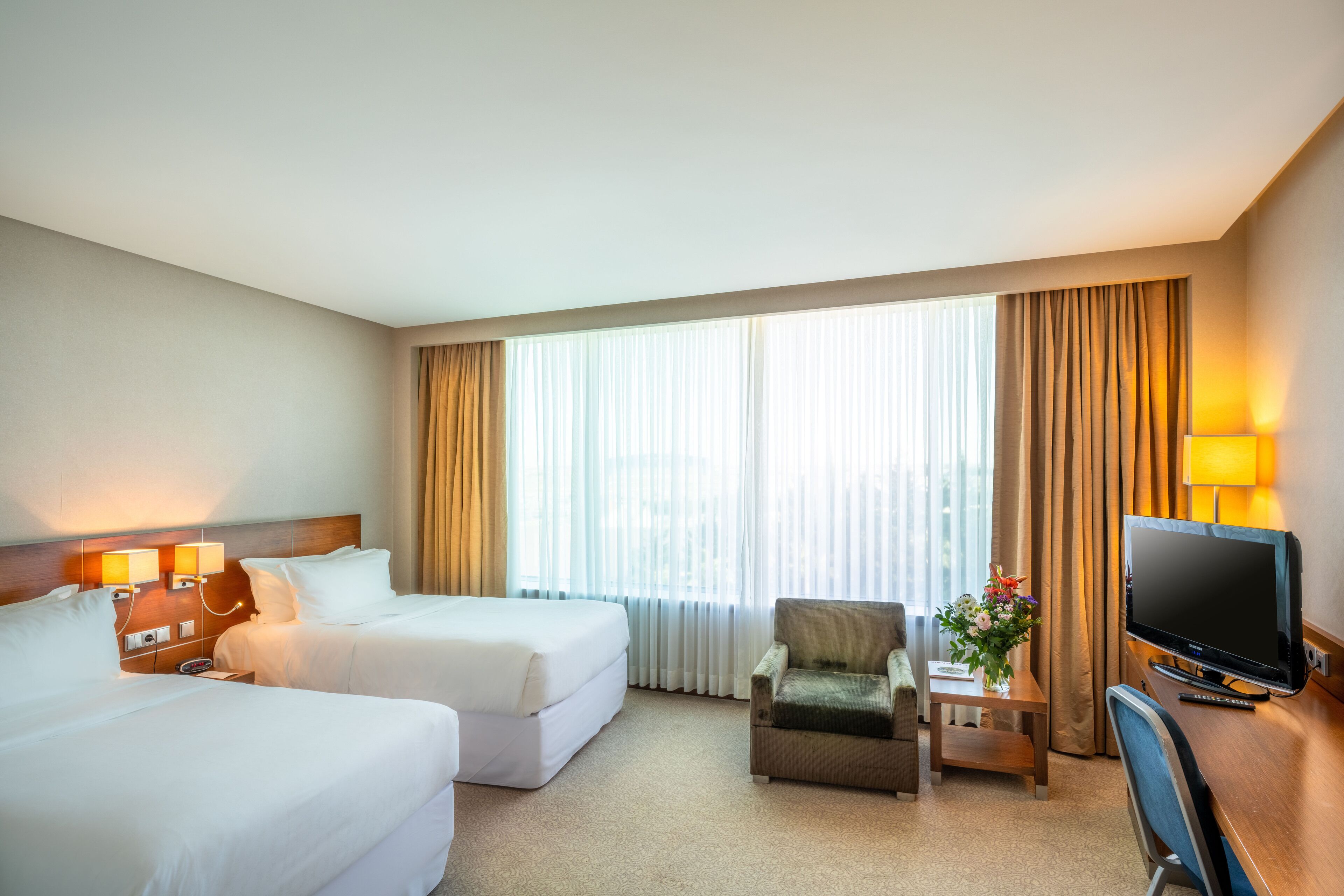 Premium bedding, in-room safe, soundproofing, iron/ironing board