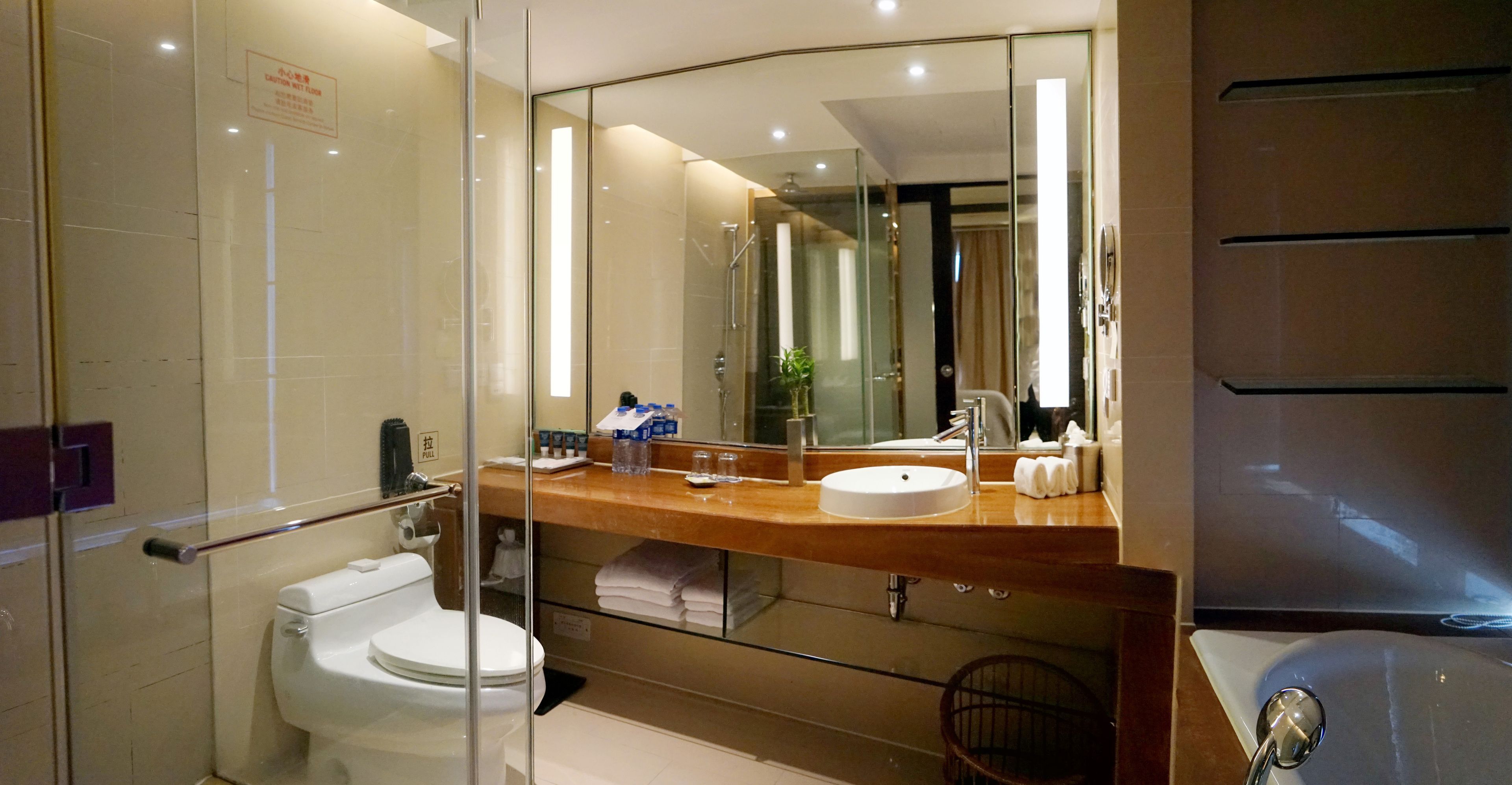 free toiletries, hair dryer, bathrobes, slippers