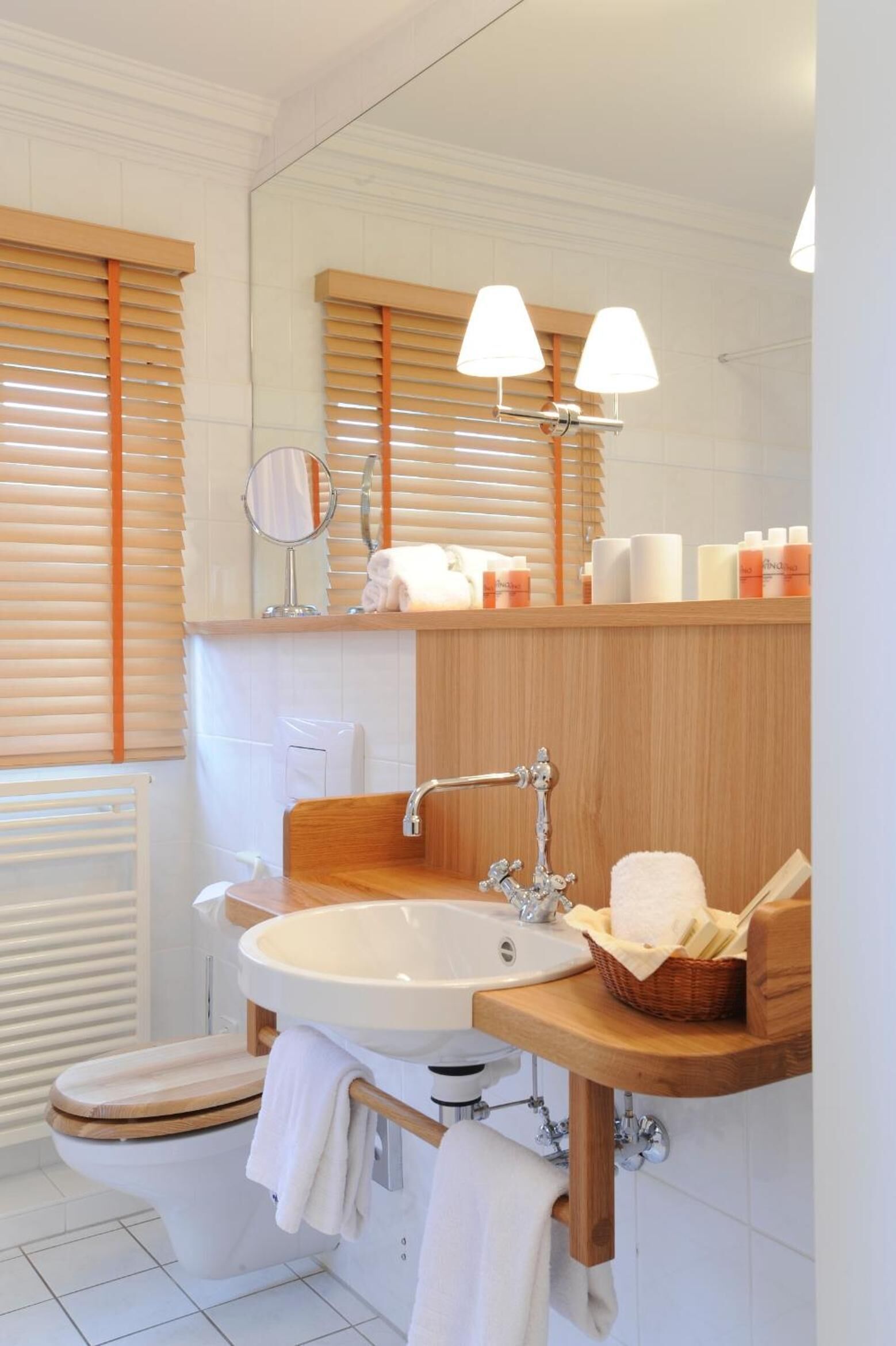 free toiletries, slippers, towels