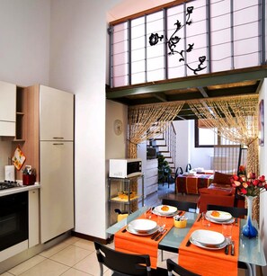 2 levels Apartment, 1 Bedroom - ID3  | Private kitchen