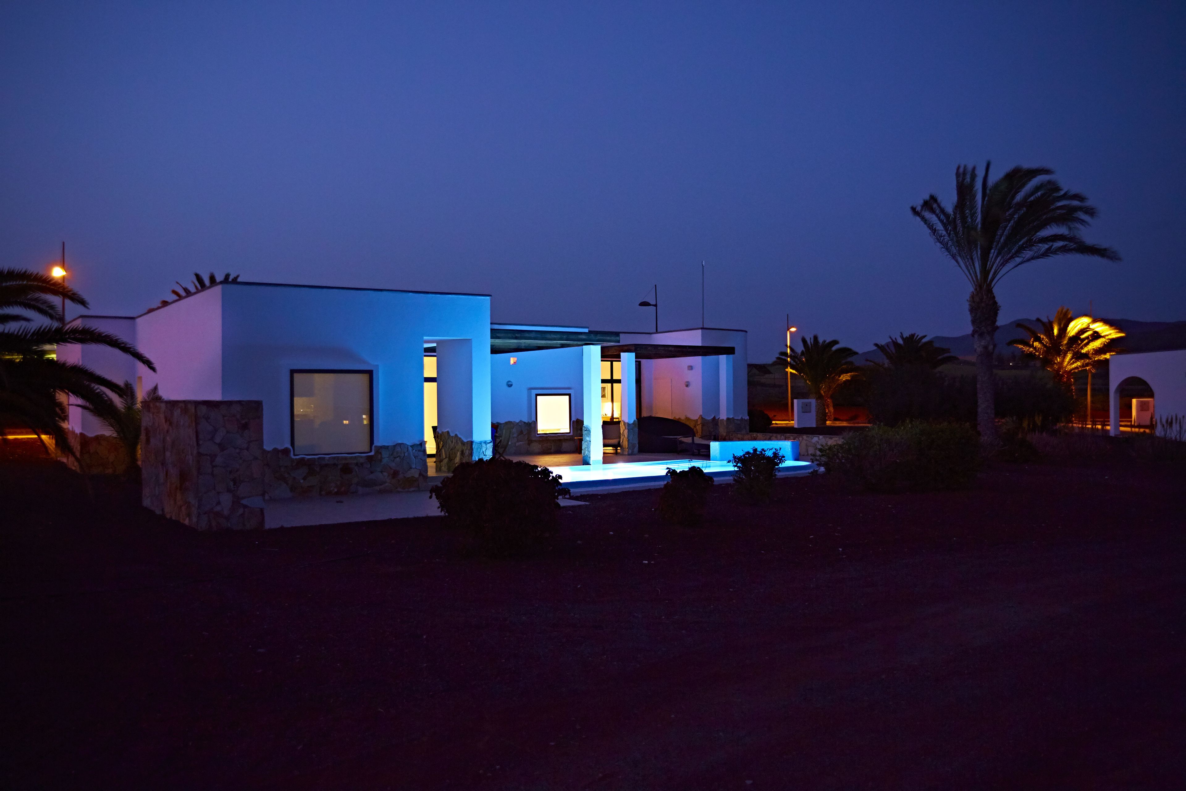 Front of property – evening/night