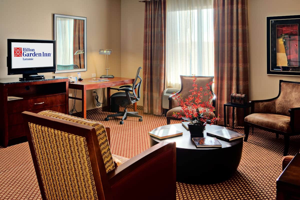 Suite, Accessible | Hypo-allergenic bedding, down comforters, desk, blackout drapes