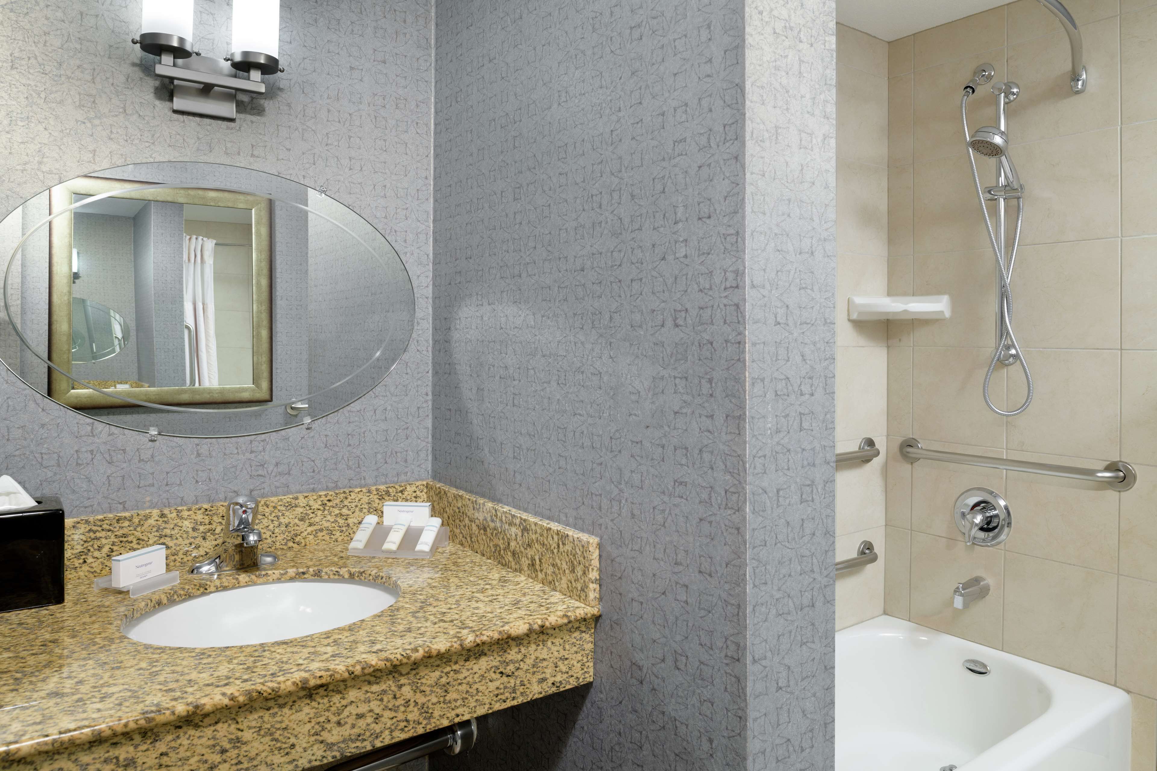 free toiletries, hair dryer, towels, soap