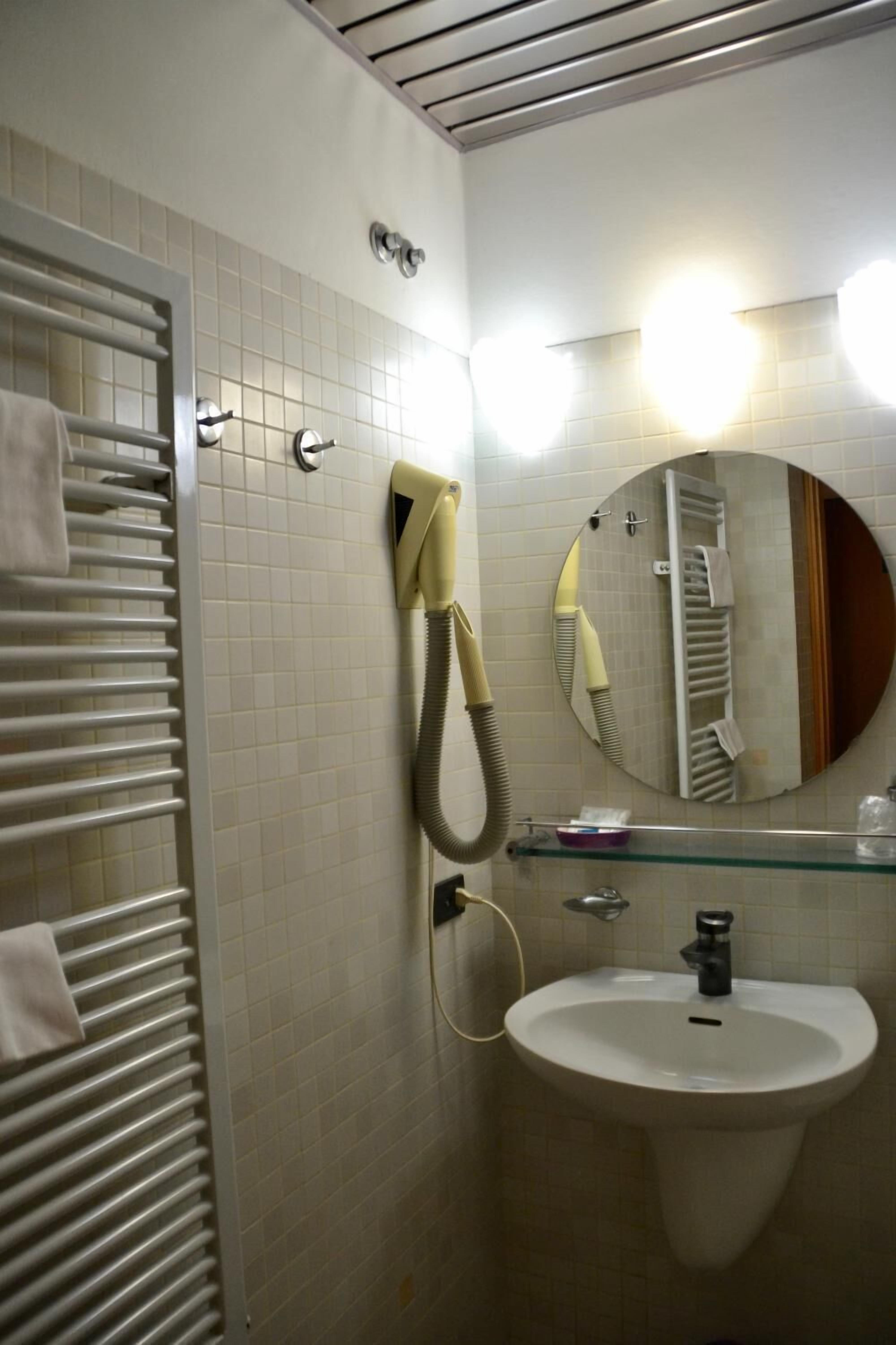 free toiletries, hair dryer, bidet, towels